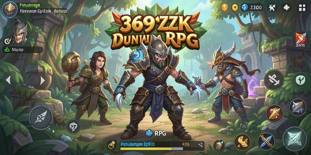 Tampilan antarmuka game RPG 369ZK yang menawan dan interaktif.