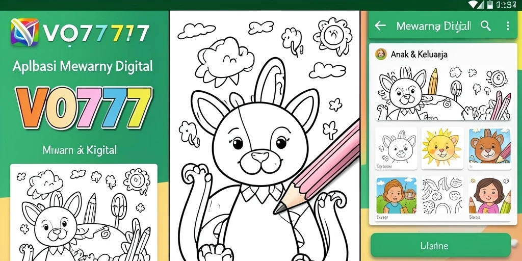 Tampilan antarmuka VO777 yang menarik untuk Mewarnai Digital.