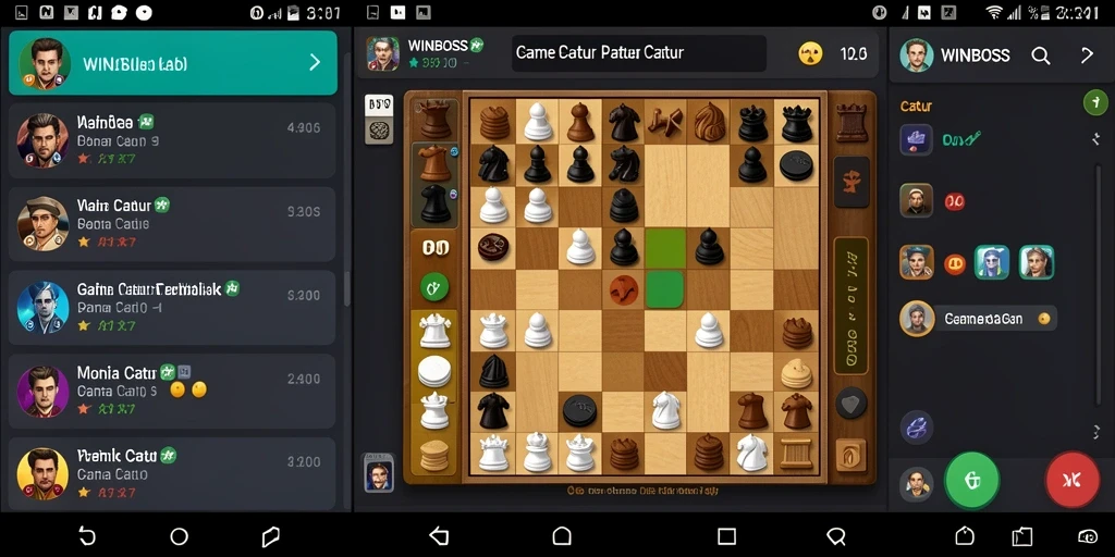 Antarmuka menarik dan fungsional dalam WINBOSS untuk permainan Catur.
