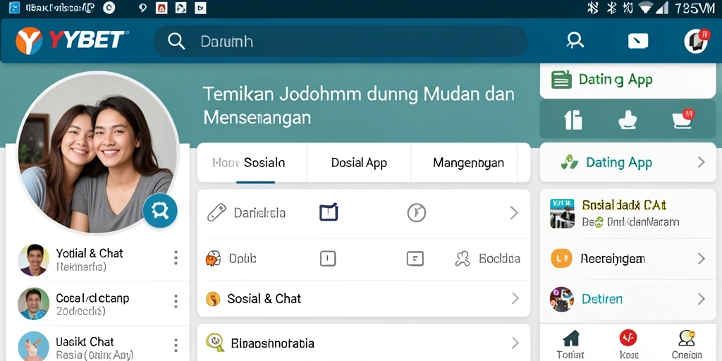 Tampilan antarmuka utama YYBET yang modern dan menarik.